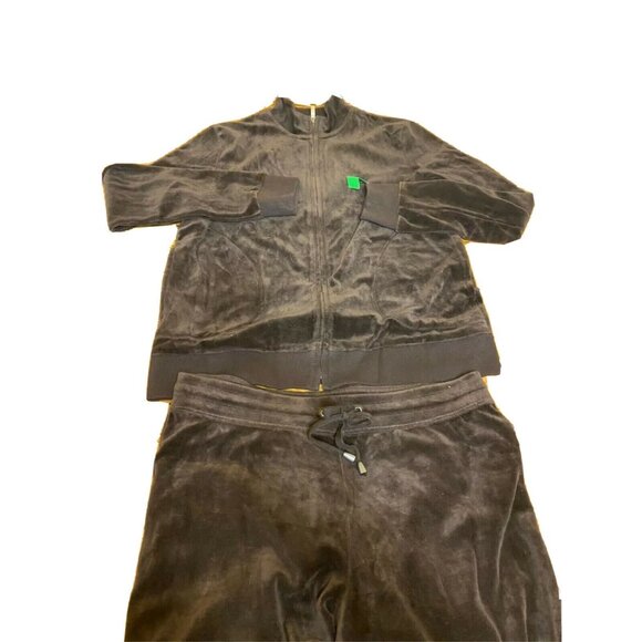 Charter Club Velour Running Suit P Women Small Brown - Picture 1 of 4